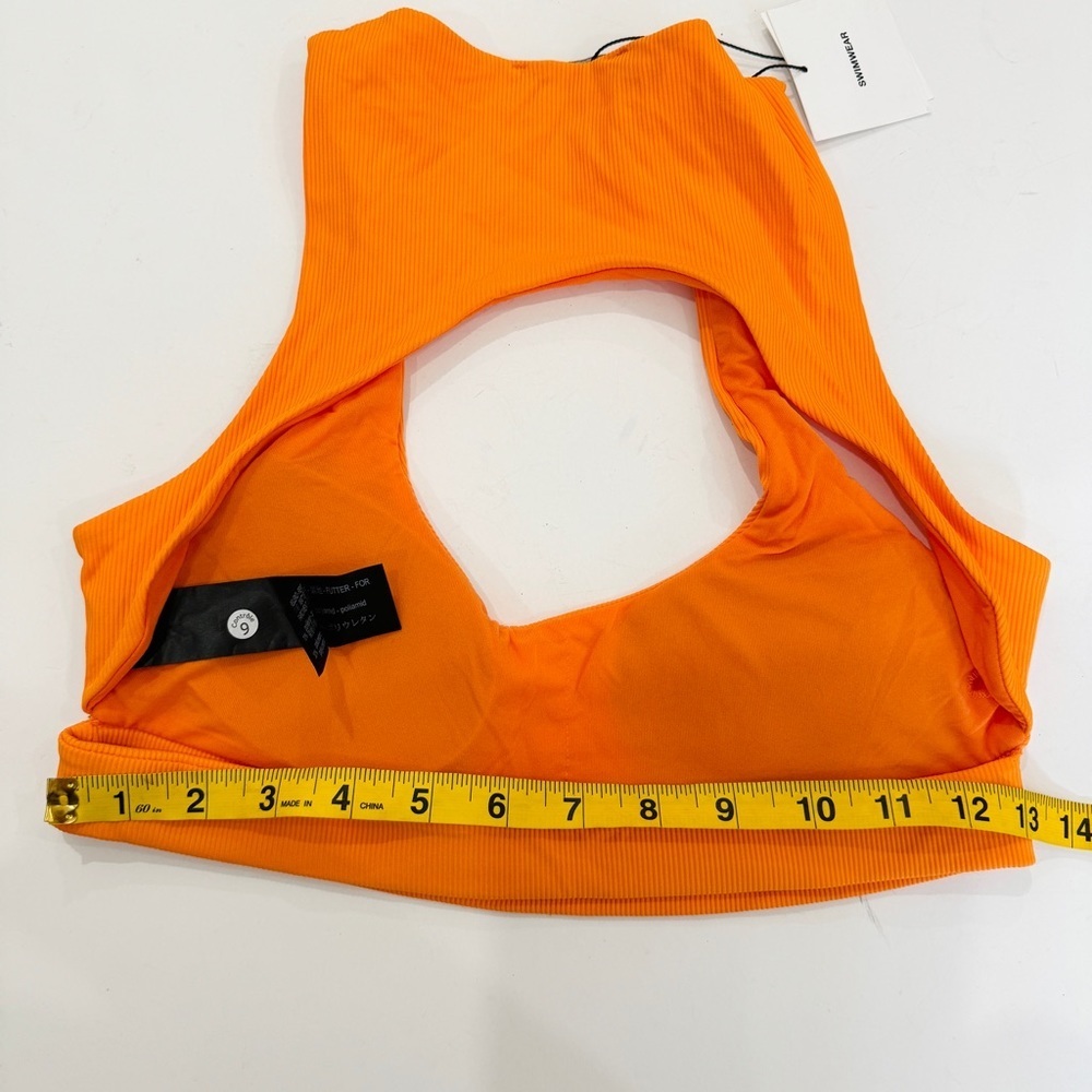 Zara Orange Textured Ribbed Back Cutout
Bikini Swim Top NWT - Picture 4 of 6